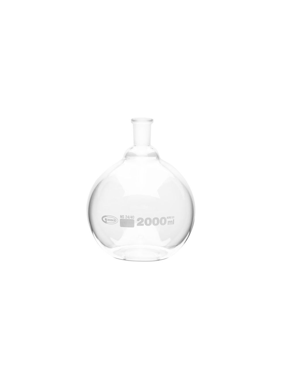United Scientific® 100mL Boiling Flasks, Flat Bottom, Ground Glass Joints, Borosilicate Glass – Pack of 6
