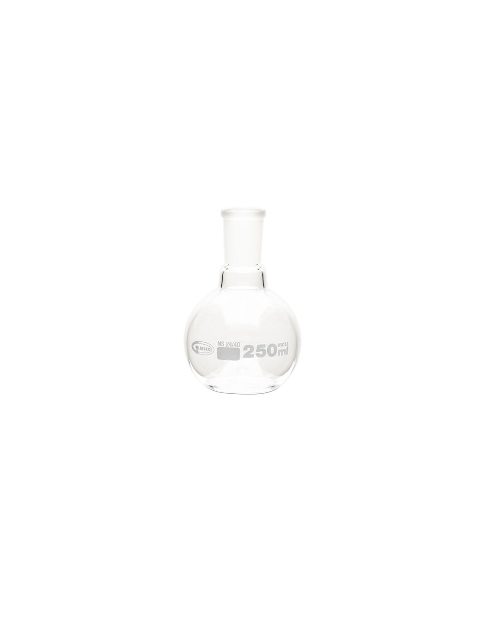 United Scientific® 100mL Boiling Flasks, Flat Bottom, Ground Glass Joints, Borosilicate Glass – Pack of 6