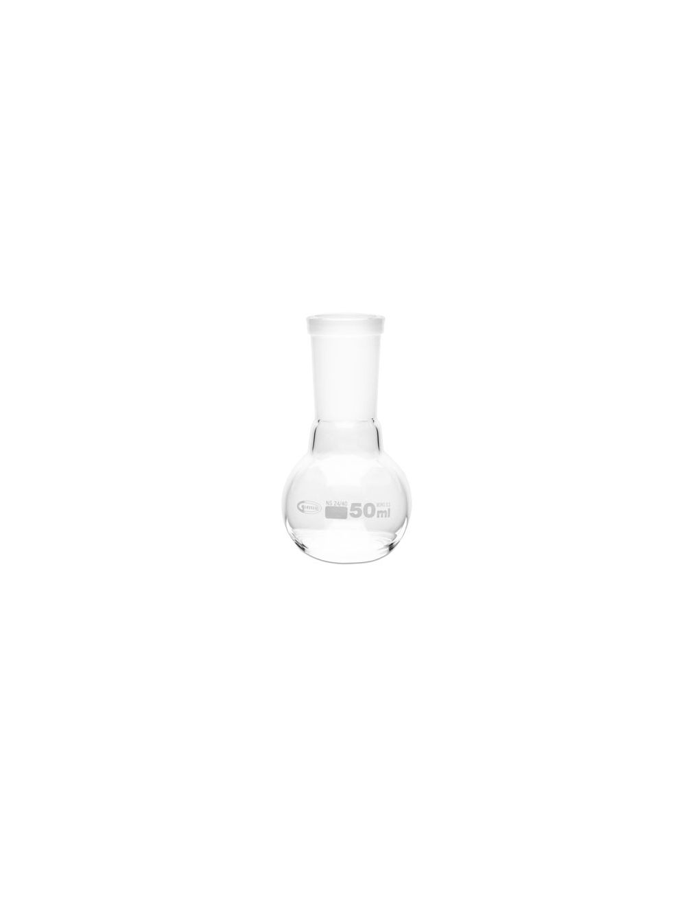United Scientific® 100mL Boiling Flasks, Flat Bottom, Ground Glass Joints, Borosilicate Glass – Pack of 6