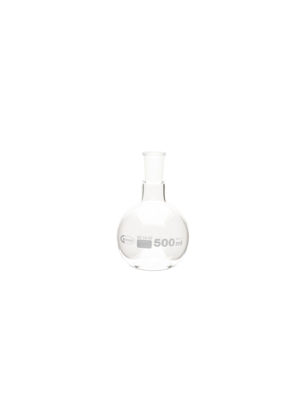 United Scientific® 100mL Boiling Flasks, Flat Bottom, Ground Glass Joints, Borosilicate Glass – Pack of 6