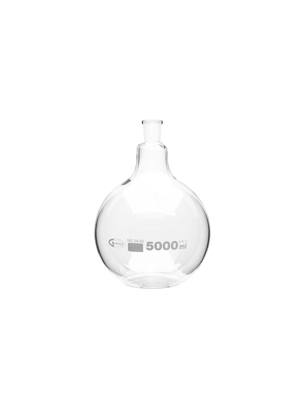 United Scientific® 100mL Boiling Flasks, Flat Bottom, Ground Glass Joints, Borosilicate Glass – Pack of 6