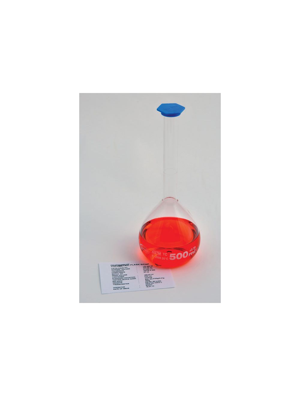 United Scientific® 100mL Class A Volumetric Flask with Snap Cap – Batch Certified