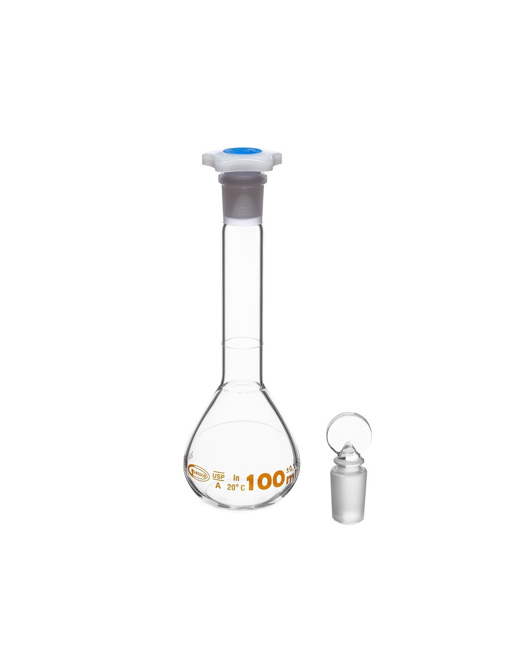 United Scientific® 5mL Class A Wide Mouth Volumetric Flask – Individually Certified, Borosilicate Glass