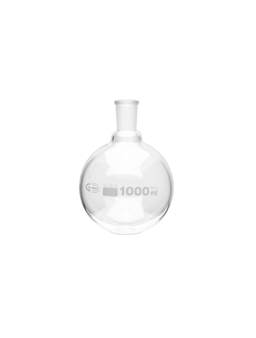100mL Round Bottom Boiling Flasks with Ground Joints – Borosilicate Glass, 6-Pack | United Scientific®