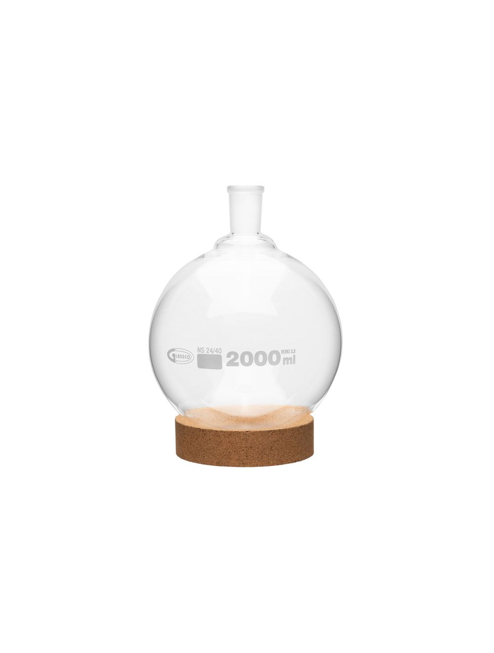 100mL Round Bottom Boiling Flasks with Ground Joints – Borosilicate Glass, 6-Pack | United Scientific®
