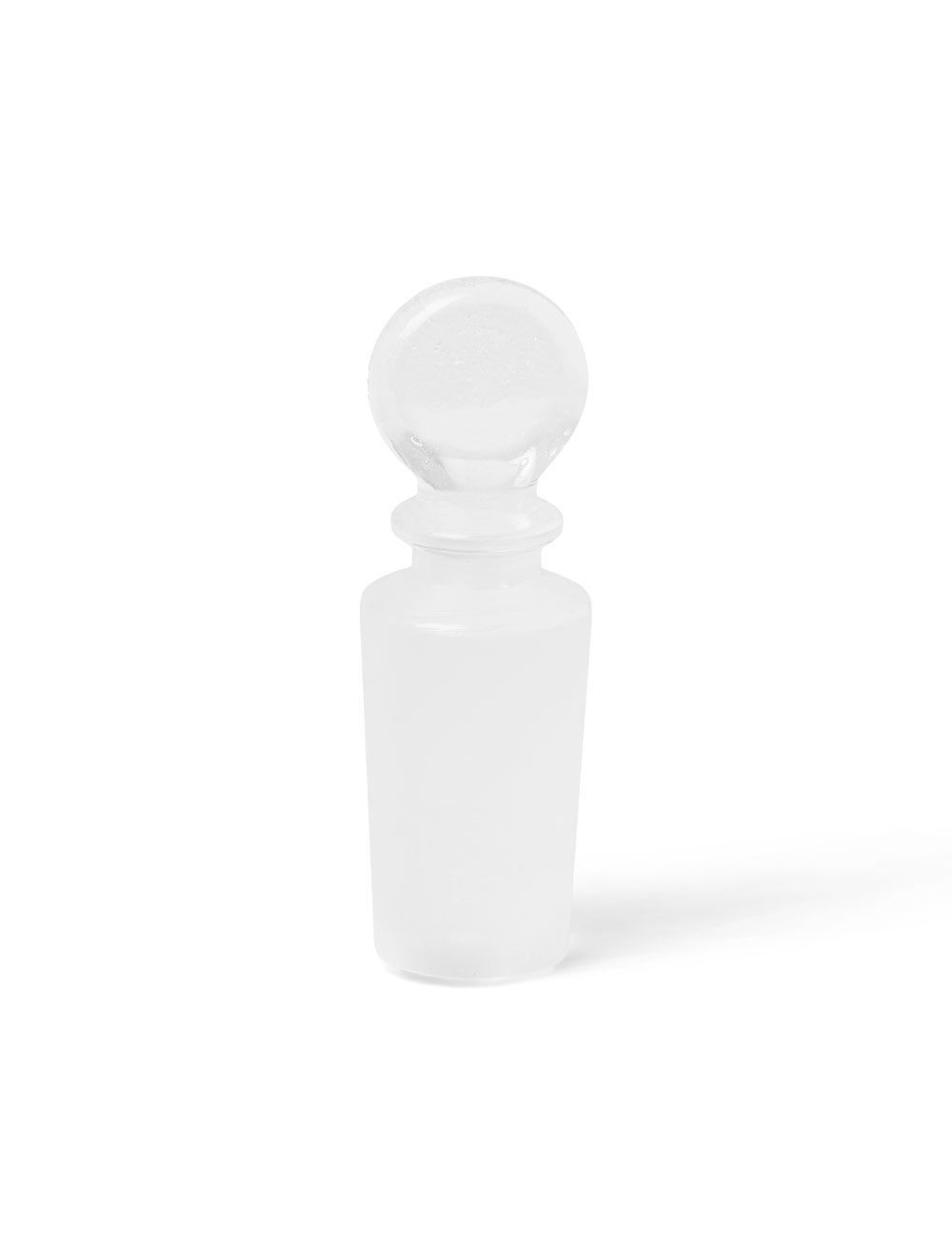 United Scientific® Solid Glass Pennyhead Stopper, 24/40 Ground Joint – Borosilicate Tapered Plug for Lab Flasks and Glassware