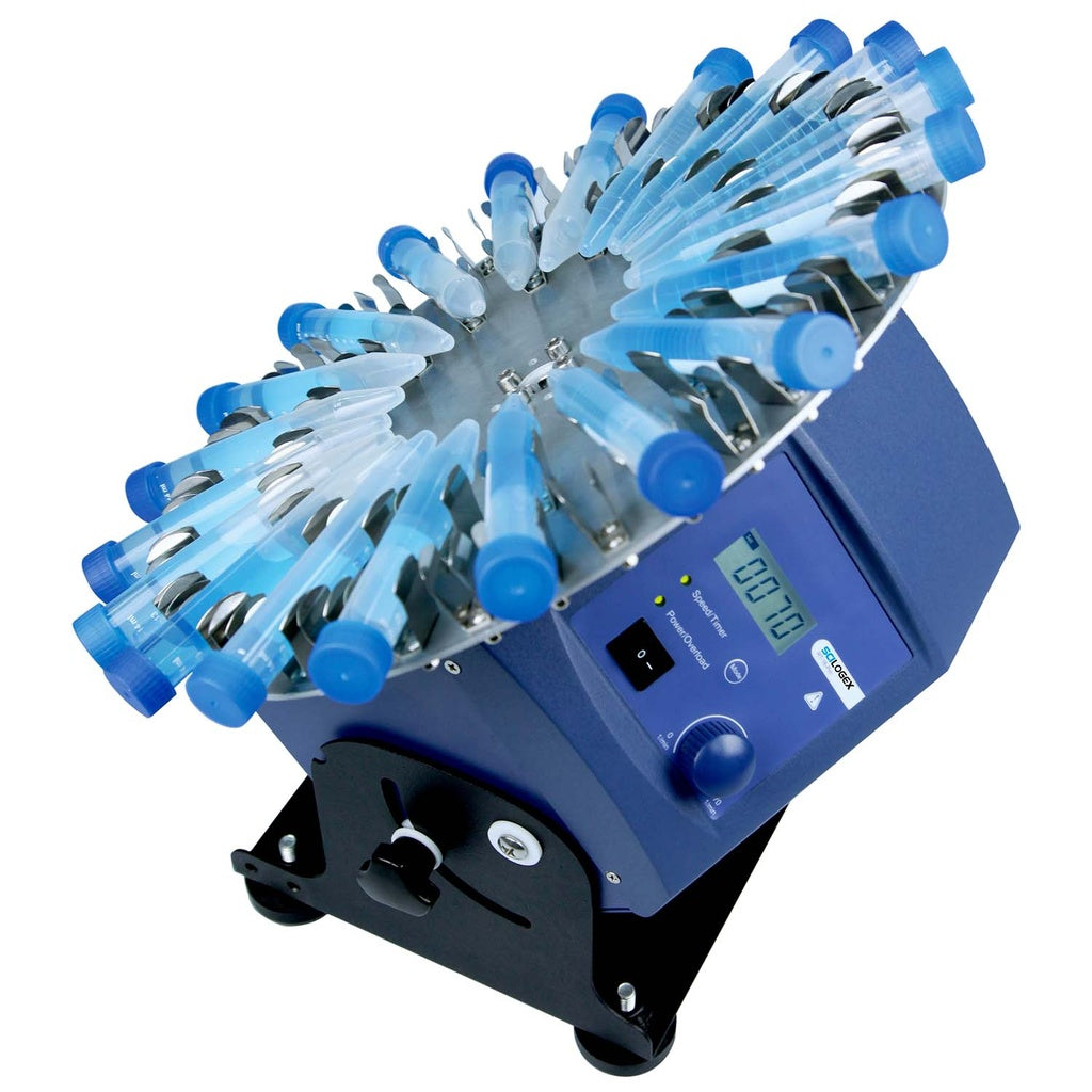 SCILOGEX SCI-RD-Pro Digital Tube Rotator Mixer with LCD Display & Free Tube Disk – Adjustable Speed & Angle, 110–220V