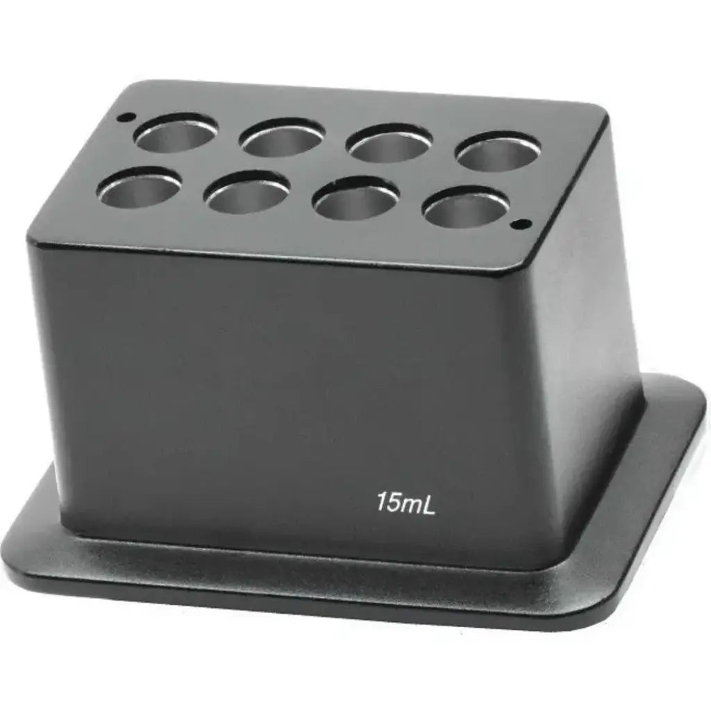 SCILOGEX 15mL x 8 Tube Block for Digital Thermal Mixers – 16.5mm Diameter x 95mm Depth