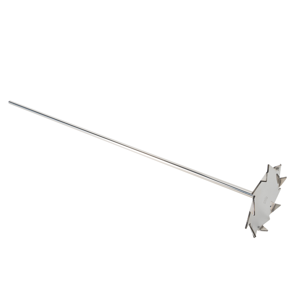 Scilogex Large Dissolving Stirrer – 316L Stainless Steel, 100mm Impeller, 600mm Shaft for Overhead Stirrers