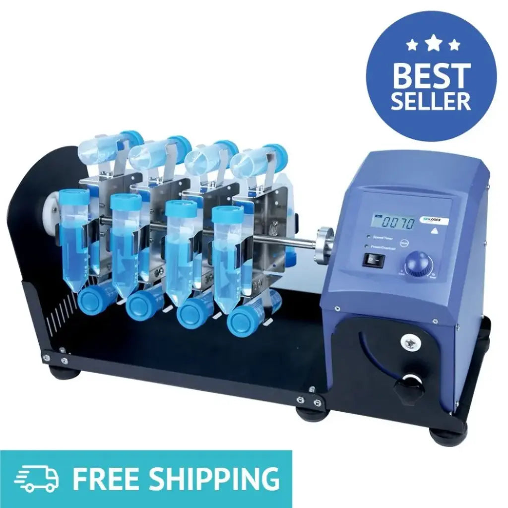 SCILOGEX SCI-RL-Pro Digital Tube Rotator Mixer with LCD Display & Free Rotisserie Tube Holder – 1.5mL to 50mL, 100–220V
