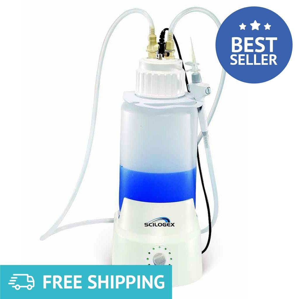 SCILOGEX SCIVac Vacuum Aspirator, 4L Capacity, Adjustable Suction, for Cell Culture, DNA Extraction & Lab Waste Recovery