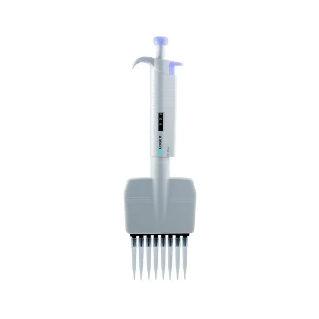 Scilogex MicroPette 12-Channel Adjustable Pipettor, 5–50μL – Autoclavable, Ergonomic, ISO Certified