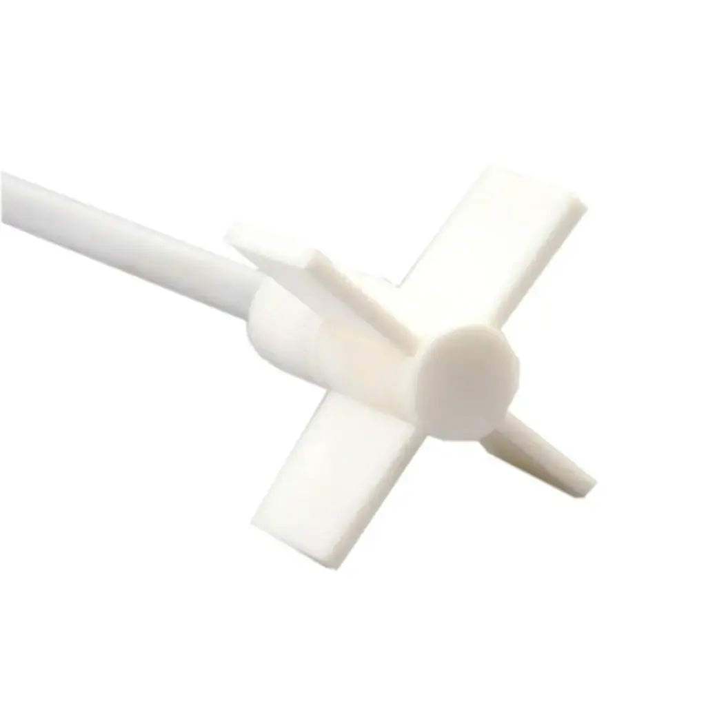 SCILOGEX PTFE-Coated Cross Stirrer, 300mm Shaft x 6mm Dia., 65mm Impeller – Chemical-Resistant Lab Mixing Accessory