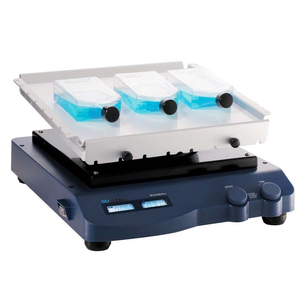 SCILOGEX SCI-3DPro Digital 3D Rocker with LCD Display, 9° Rocking Angle & Anti-Slip Flask Platform