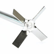 316L Stainless Steel Cross Stirrer – 400mm Shaft, 8mm Diameter, 50mm Impeller for Overhead Stirrers