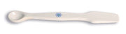 United Scientific® Porcelain Spatula with Spoon – 100mm Lab Tool, Glazed, Dual-End
