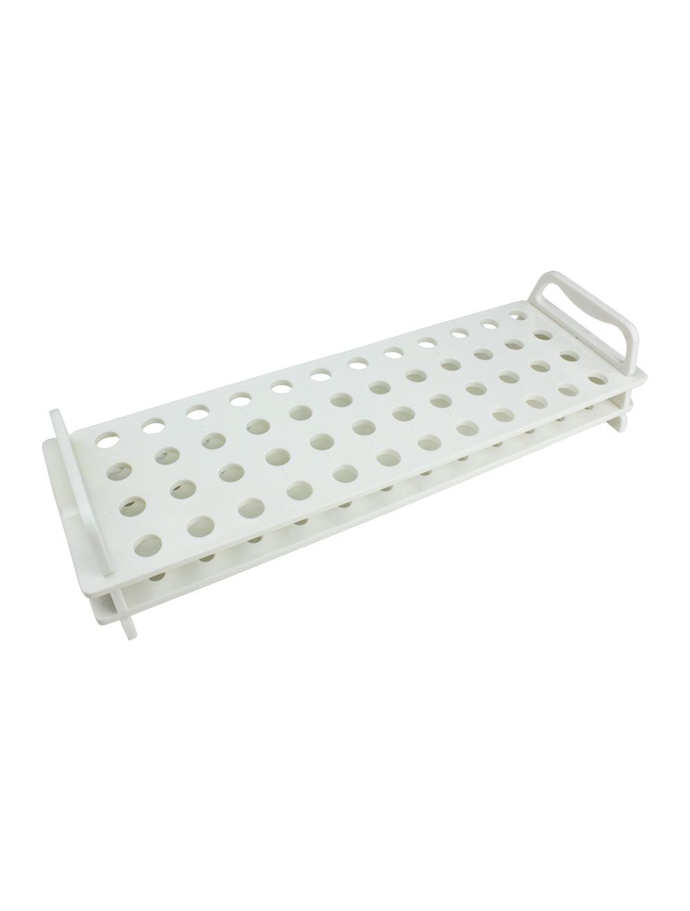 United Scientific® 24-Place Polycarbonate Microcentrifuge Tube Rack – White, Stackable & Autoclavable