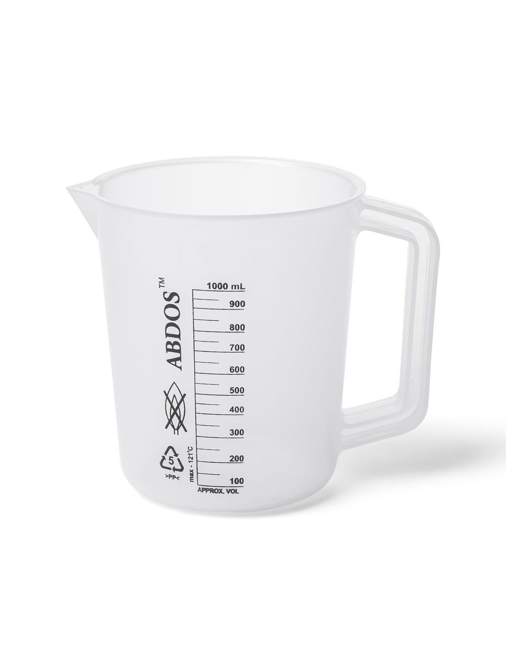 100mL Polypropylene Beakers with Handle & Printed Graduations – Autoclavable Lab Beakers (Pack of 6) | United Scientific®