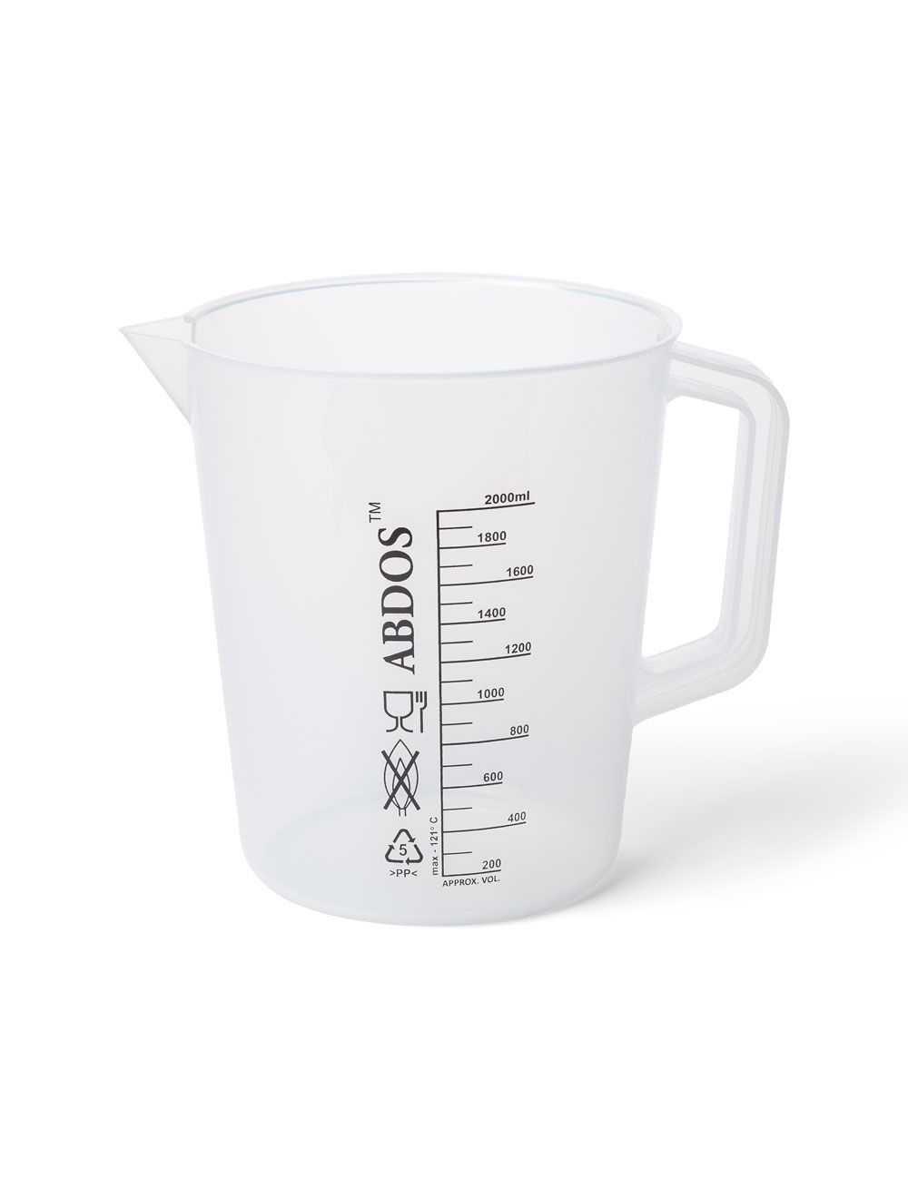 100mL Polypropylene Beakers with Handle & Printed Graduations – Autoclavable Lab Beakers (Pack of 6) | United Scientific®