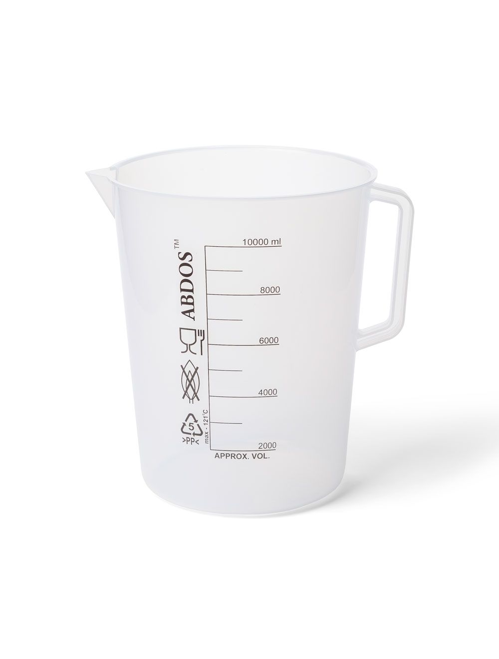 100mL Polypropylene Beakers with Handle & Printed Graduations – Autoclavable Lab Beakers (Pack of 6) | United Scientific®