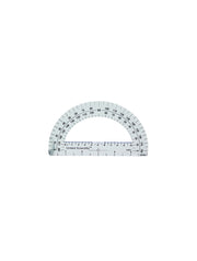 United Scientific® 15 cm Plastic Protractor – Semi-Circle Classroom Geometry Tool