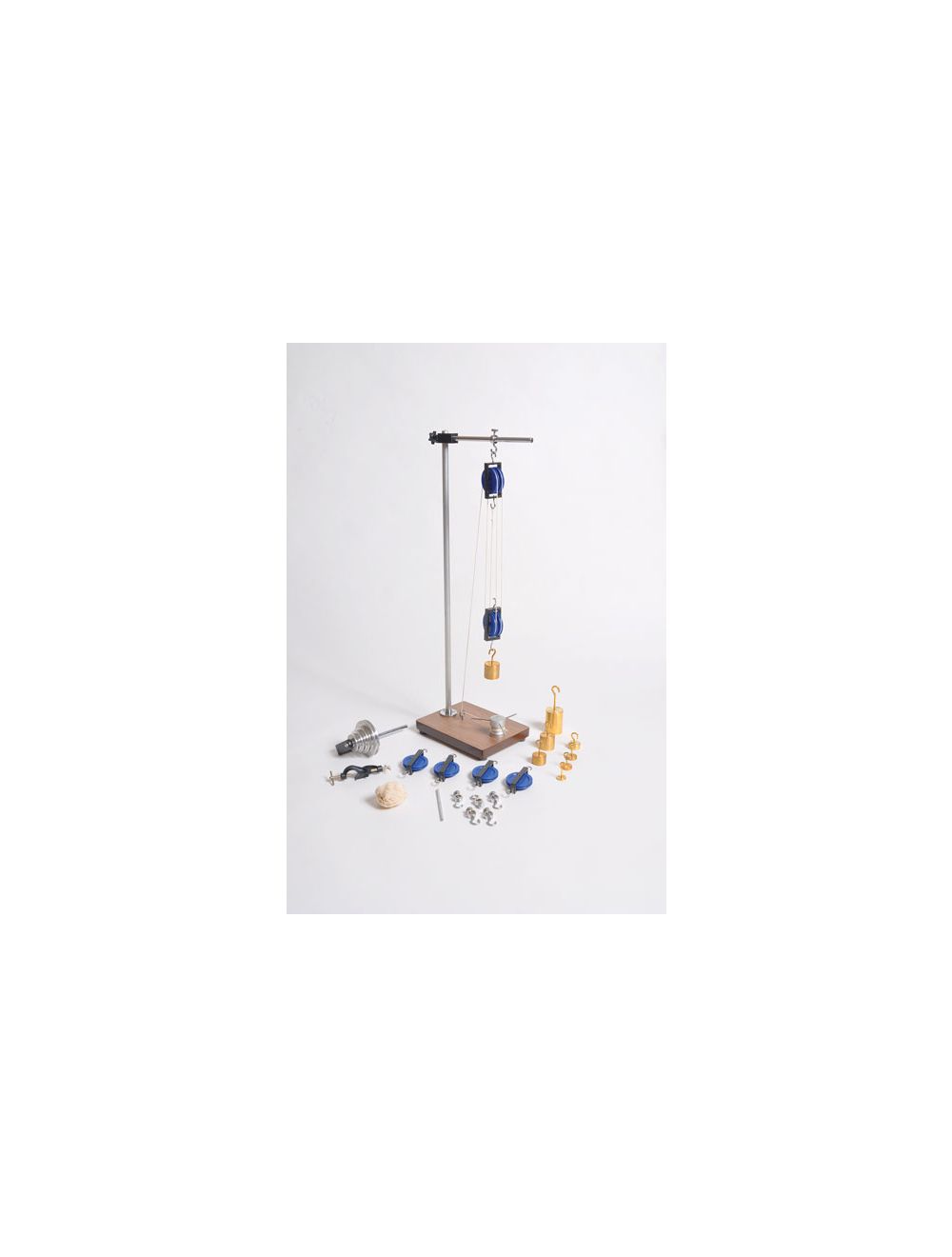 Pulley Demonstration Set – Physics Lab Mechanics Kit with Weights & Activity Guide