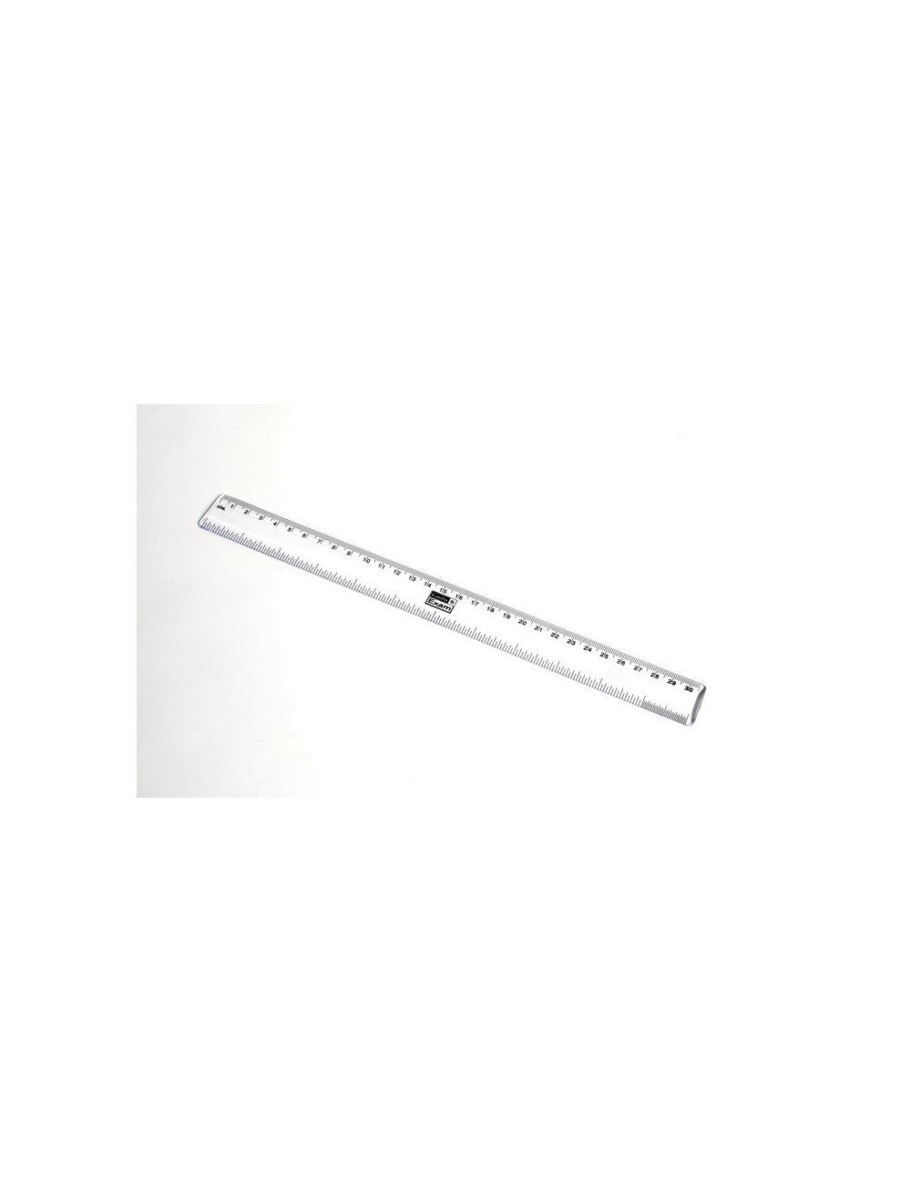 United Scientific® Clear Plastic Ruler – 12 Inch (30 cm), Dual Scale in Inches & Millimeters