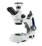Swift SM105T-C Zoom Stereo Microscope with 5.0MP Digital Camera (10X–30X) – Cordless LED Illumination, Dual Light, C-Mount Adapter – Ideal for High School & College Labs