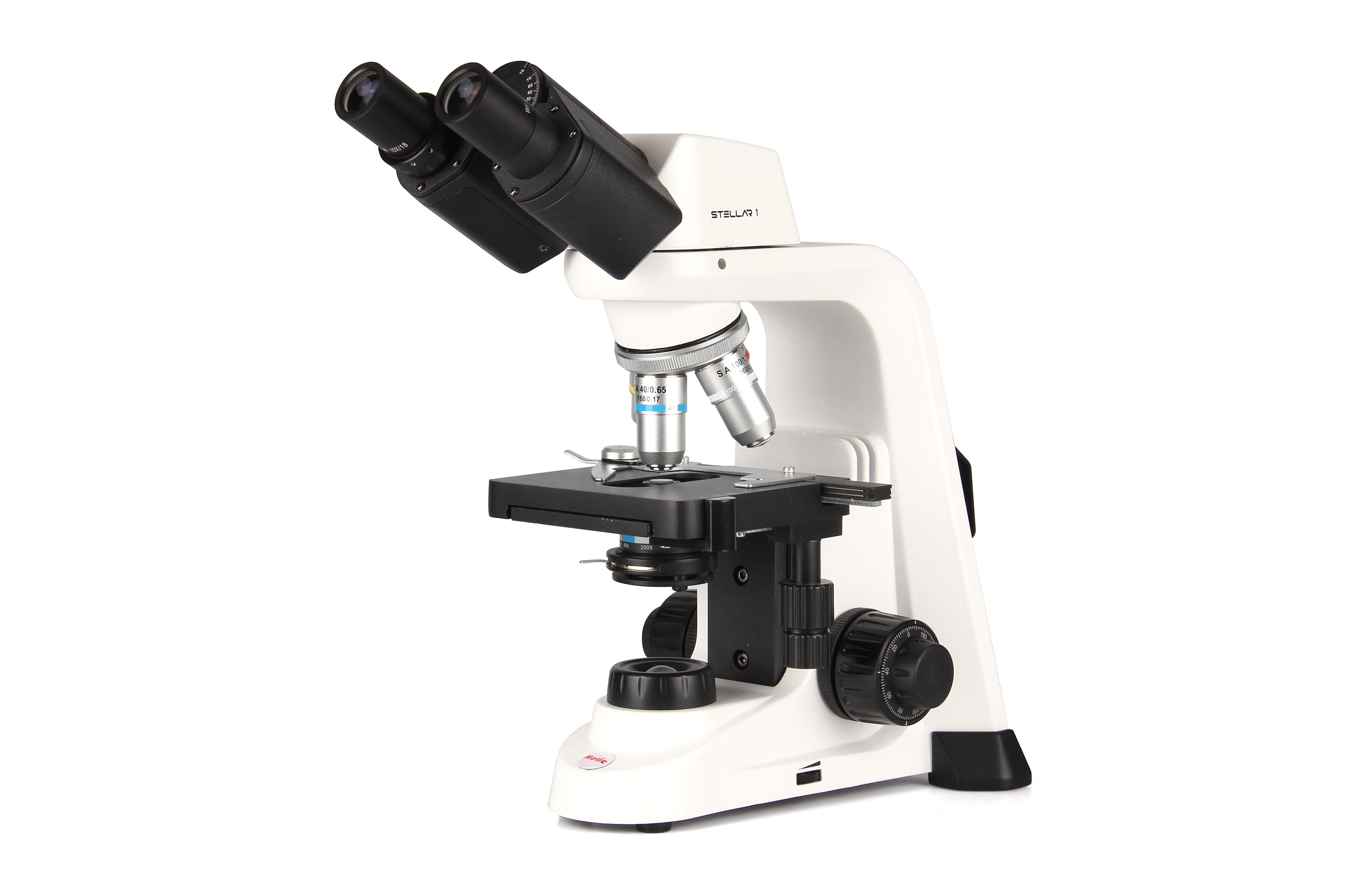 National Stellar1 Microscope Series – Binocular & Trinocular LED Microscopes with 3 or 4 Objectives, Quick-Start Focus System & Camera Port Options for Teaching, Research & Biological Labs