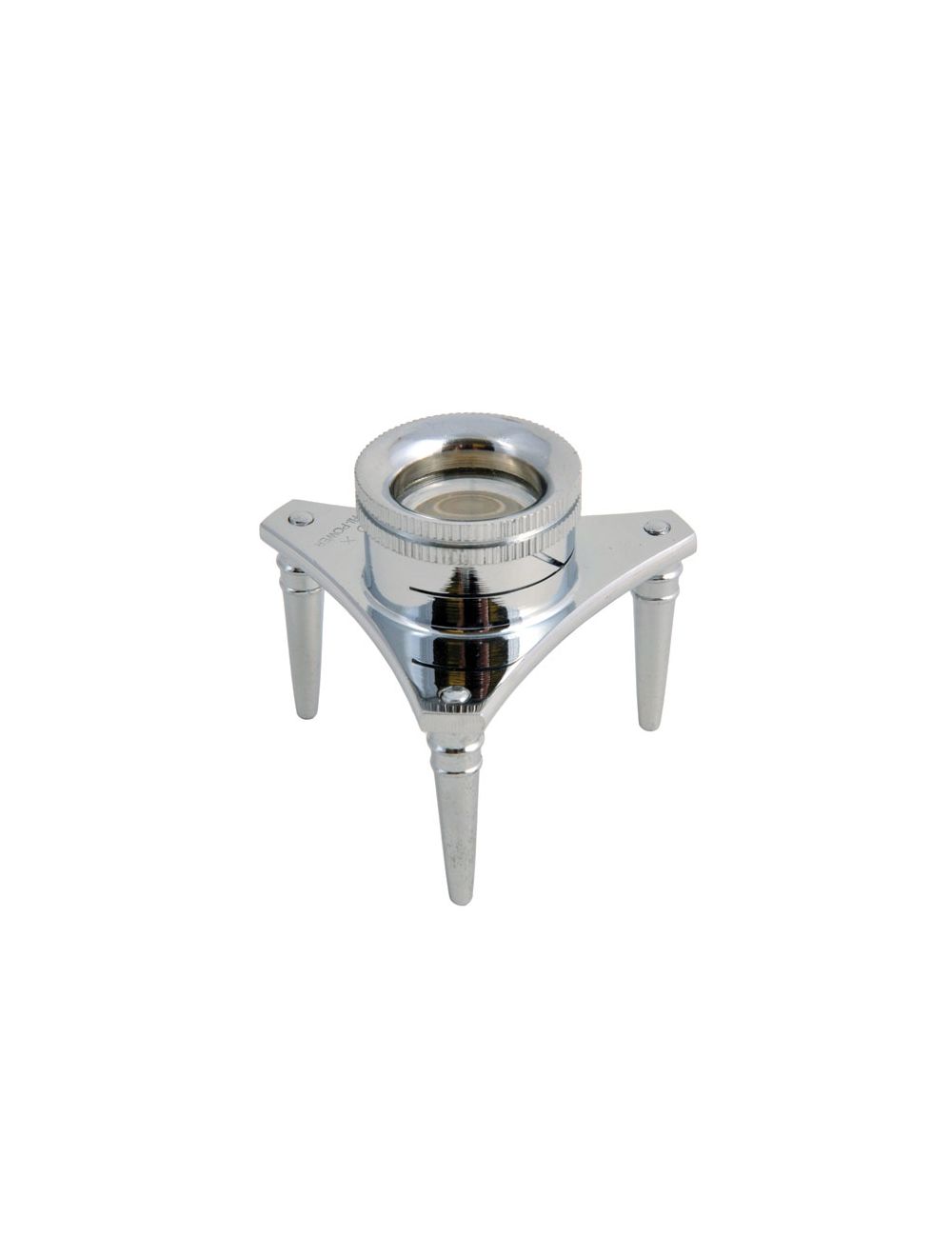 United Scientific® Brass Tripod Magnifier – 10X Magnification, 0.8" Glass Lens, Durable Brass Stand for Science & Collectibles