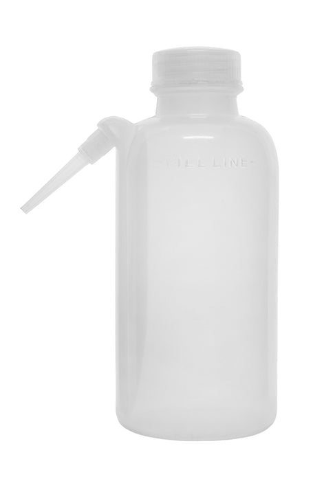 500mL Polyethylene Wash Bottle – Chemical-Resistant Flexible Lab Squeeze Bottle with Delivery Tube