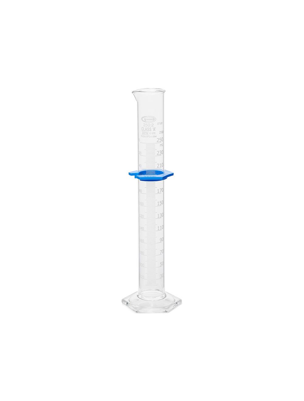 United Scientific® Class A 10mL Glass Measuring Cylinders, Double Scale, TD, Batch Certified – Pack of 2
