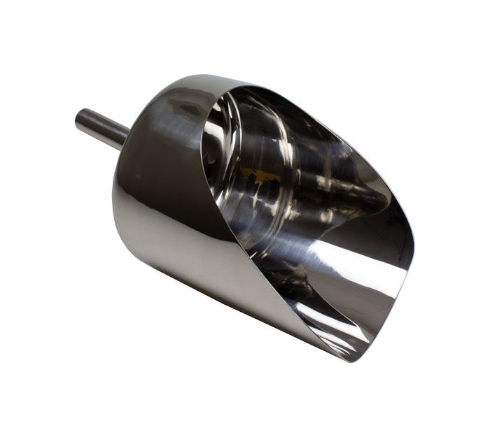 United Scientific® Reuz™ Stainless Steel Pharma Scoop, 10 mL – Durable 304 SS Laboratory Powder Scoop