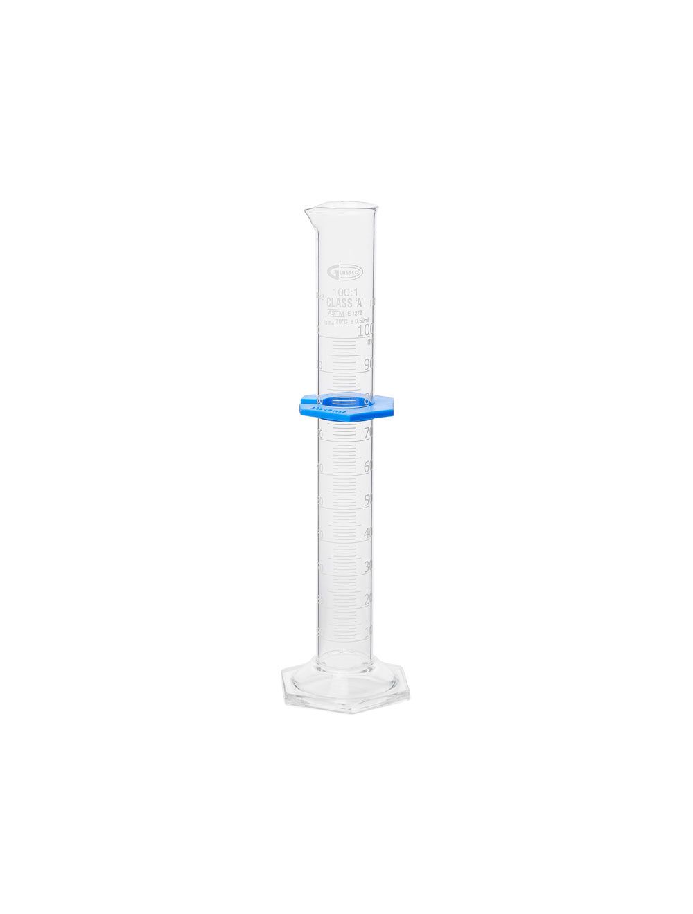 United Scientific® Class A 10mL Glass Measuring Cylinders, Double Scale, TD, Batch Certified – Pack of 2