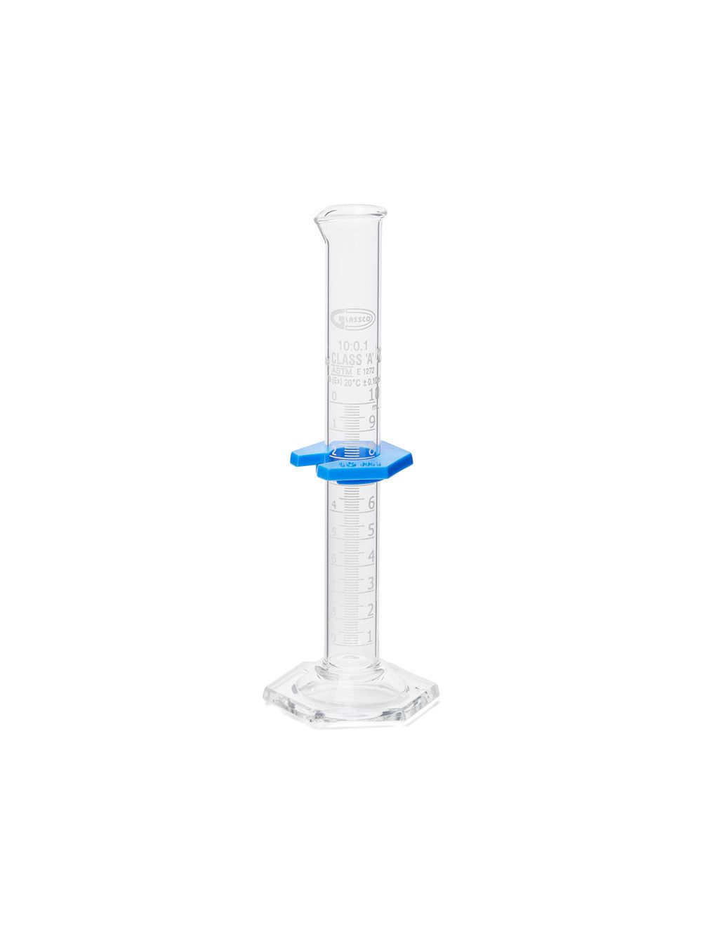 United Scientific® Class A 10mL Glass Measuring Cylinders, Double Scale, TD, Batch Certified – Pack of 2