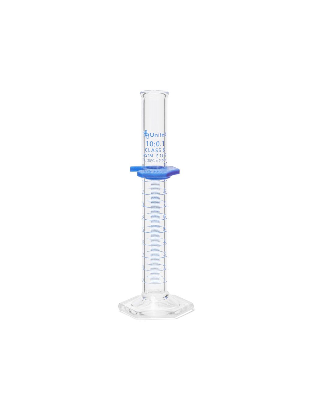 United Scientific® Graduated Cylinder, Double Scale, Class B, Borosilicate Glass, 5mL – Pack of 2