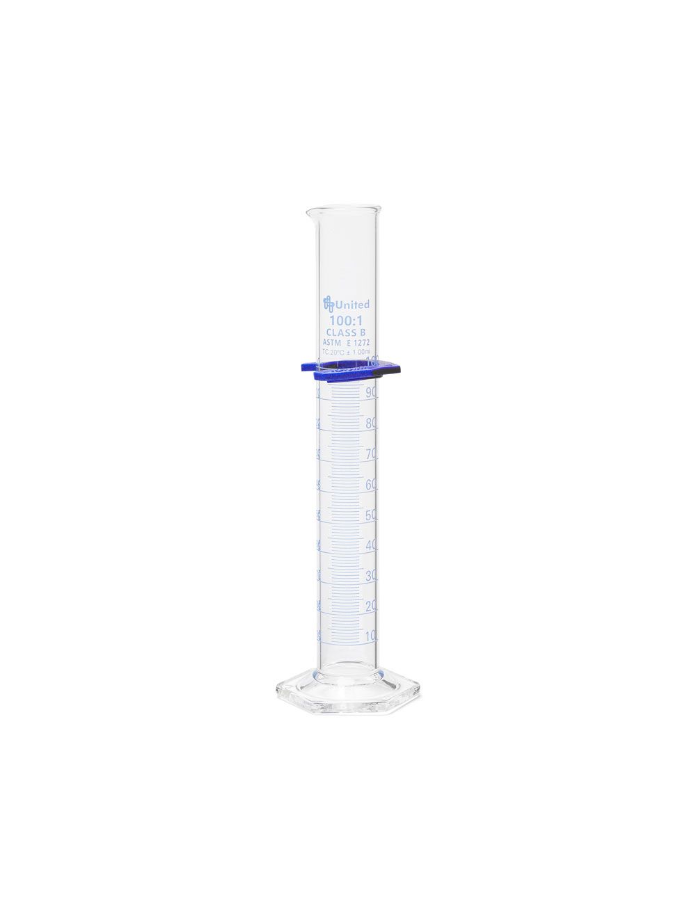 United Scientific® Graduated Cylinder, Double Scale, Class B, Borosilicate Glass, 5mL – Pack of 2