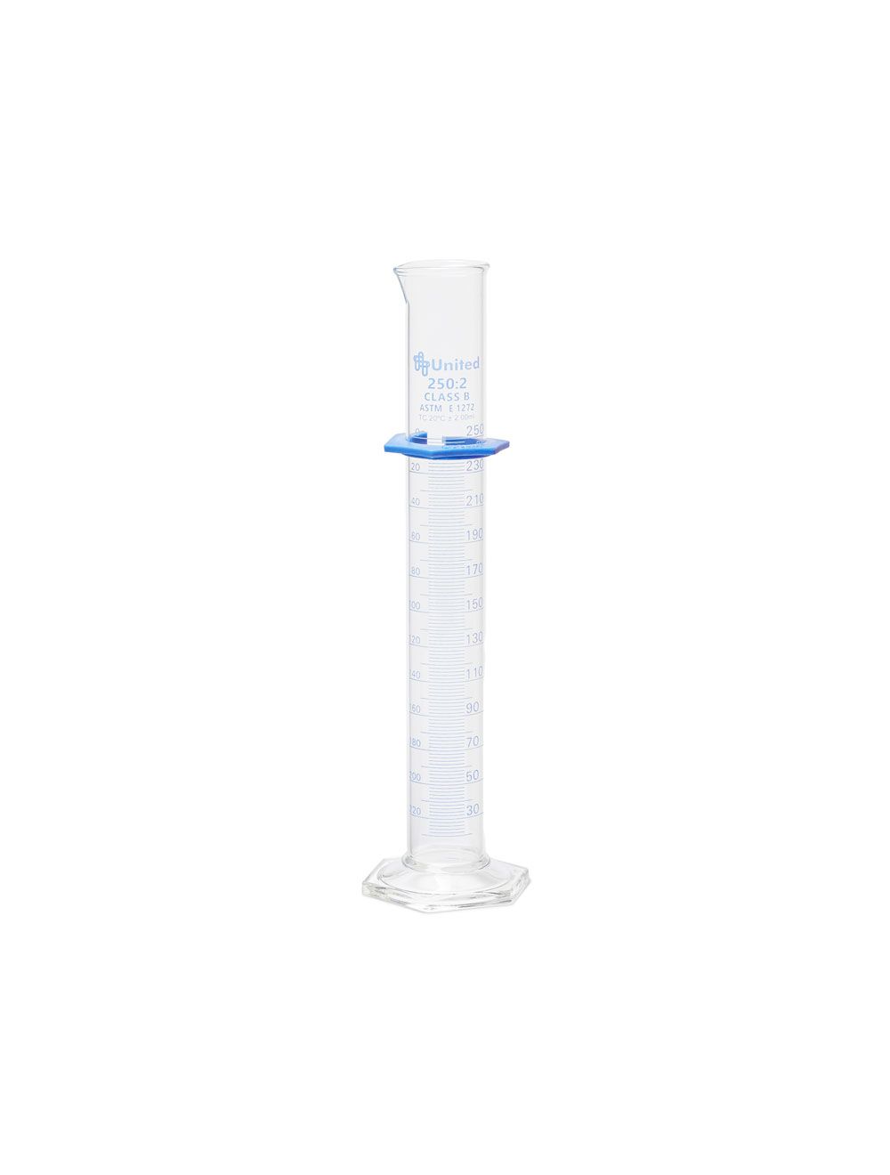 United Scientific® Graduated Cylinder, Double Scale, Class B, Borosilicate Glass, 5mL – Pack of 2