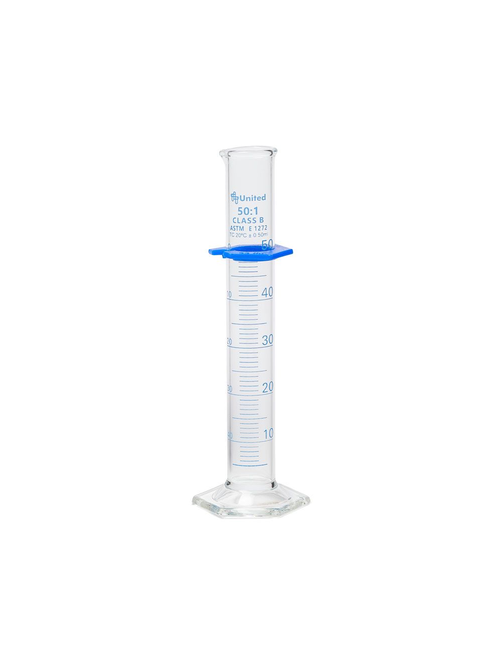 United Scientific® Graduated Cylinder, Double Scale, Class B, Borosilicate Glass, 5mL – Pack of 2