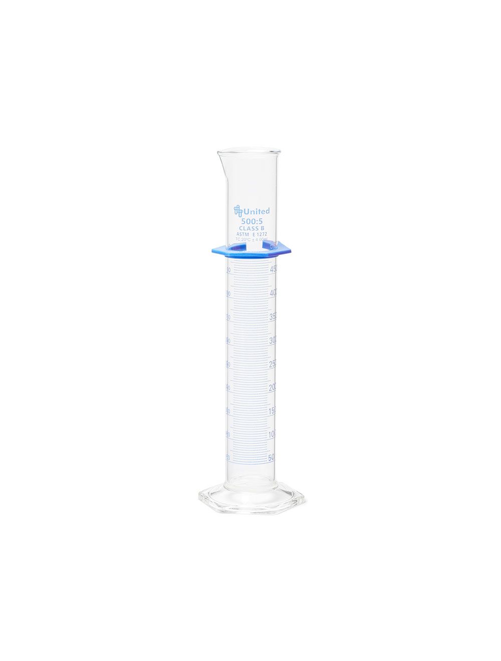 United Scientific® Graduated Cylinder, Double Scale, Class B, Borosilicate Glass, 5mL – Pack of 2