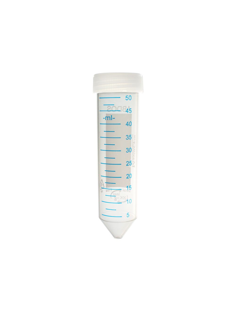MaxiRCF™ 50mL Conical Centrifuge Tubes – Sterile, Trace Metal Free, High-Purity Polypropylene, Leak-Proof Caps, 500 Pack
