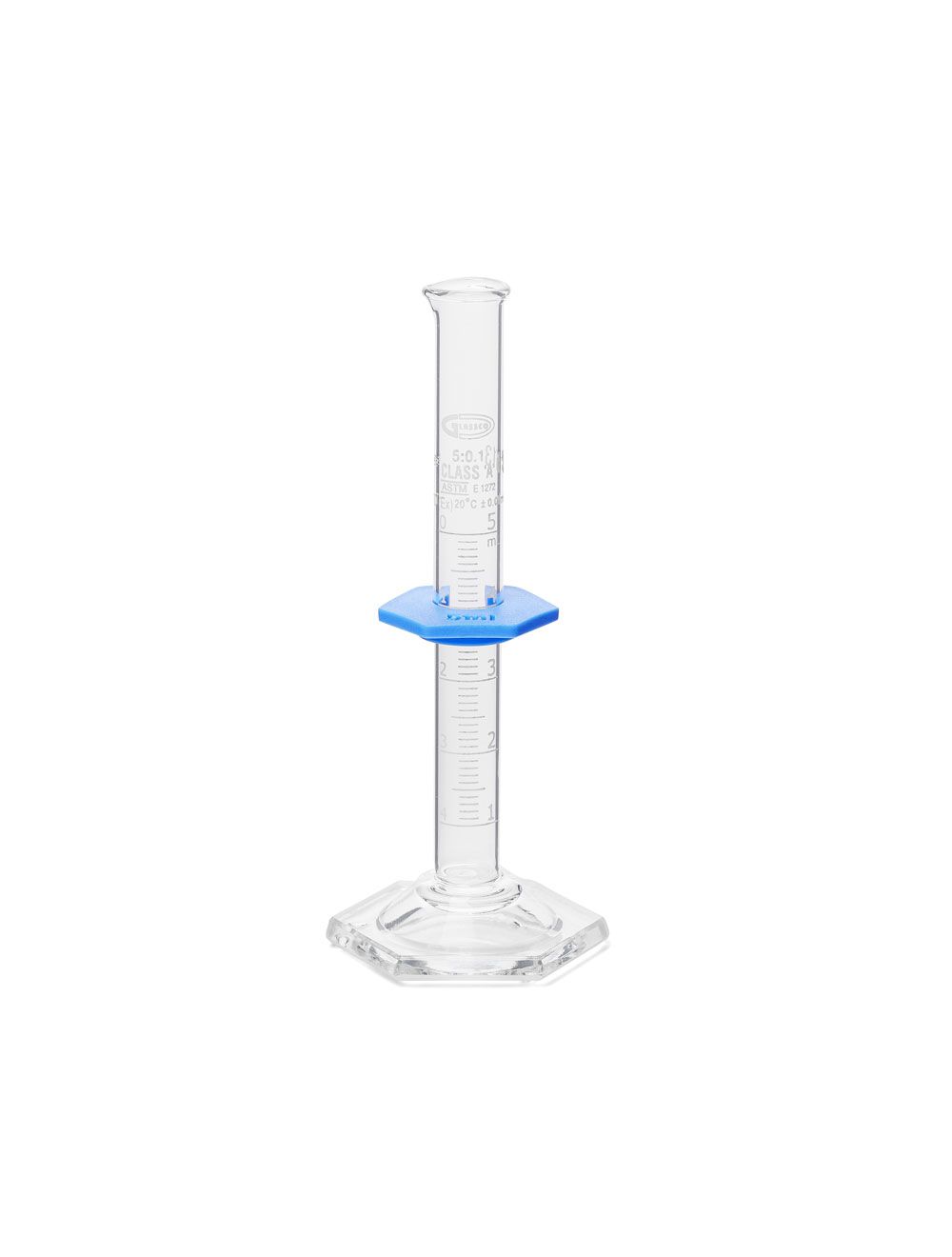United Scientific® Class A Glass Measuring Cylinder, 5mL – Double Scale, TD, Individually Certified