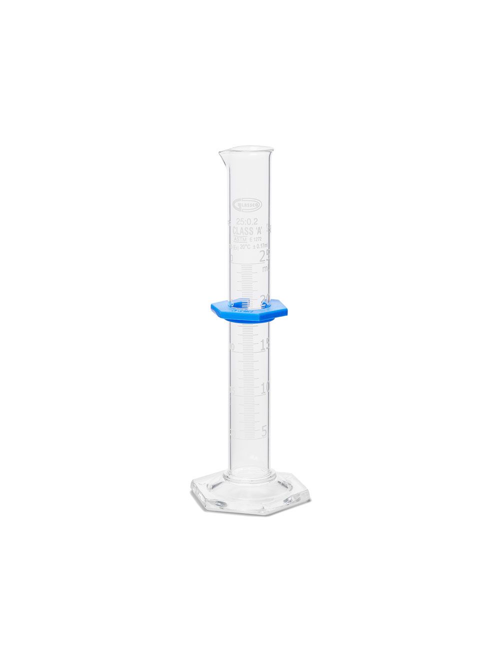United Scientific® Class A Glass Measuring Cylinder, 5mL – Double Scale, TD, Individually Certified