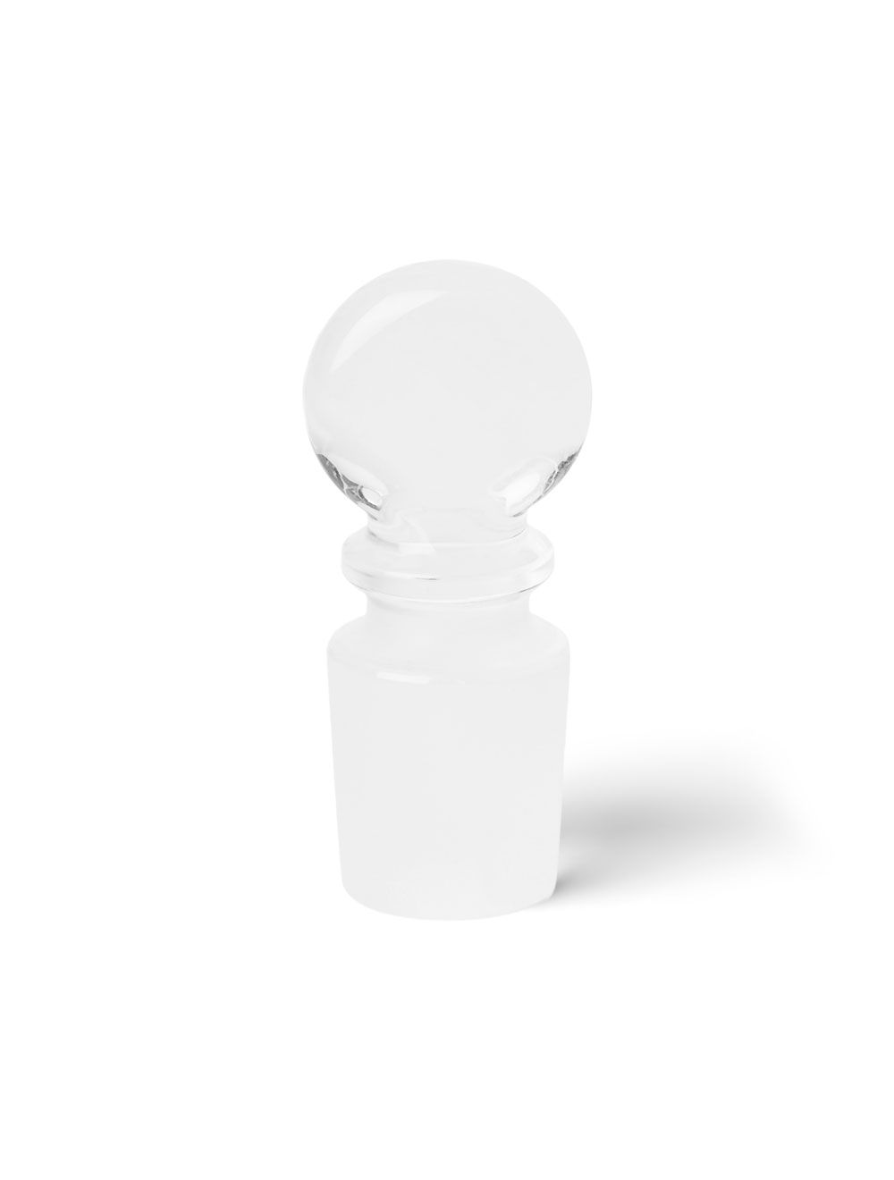 United Scientific® #13 Solid Glass Pennyhead Stopper – Borosilicate 3.3 Ground Joint for Flasks & Funnels