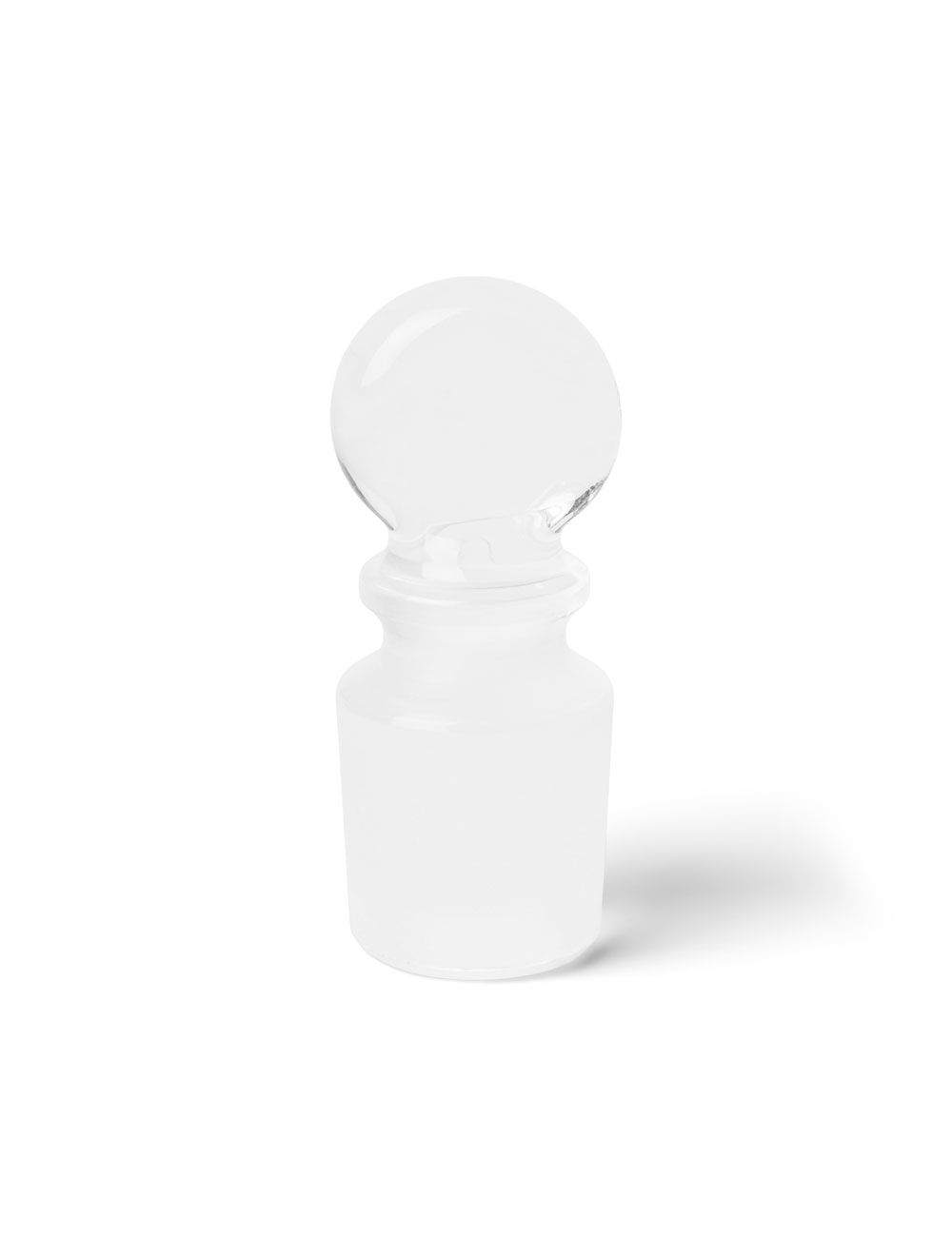 United Scientific® #13 Solid Glass Pennyhead Stopper – Borosilicate 3.3 Ground Joint for Flasks & Funnels