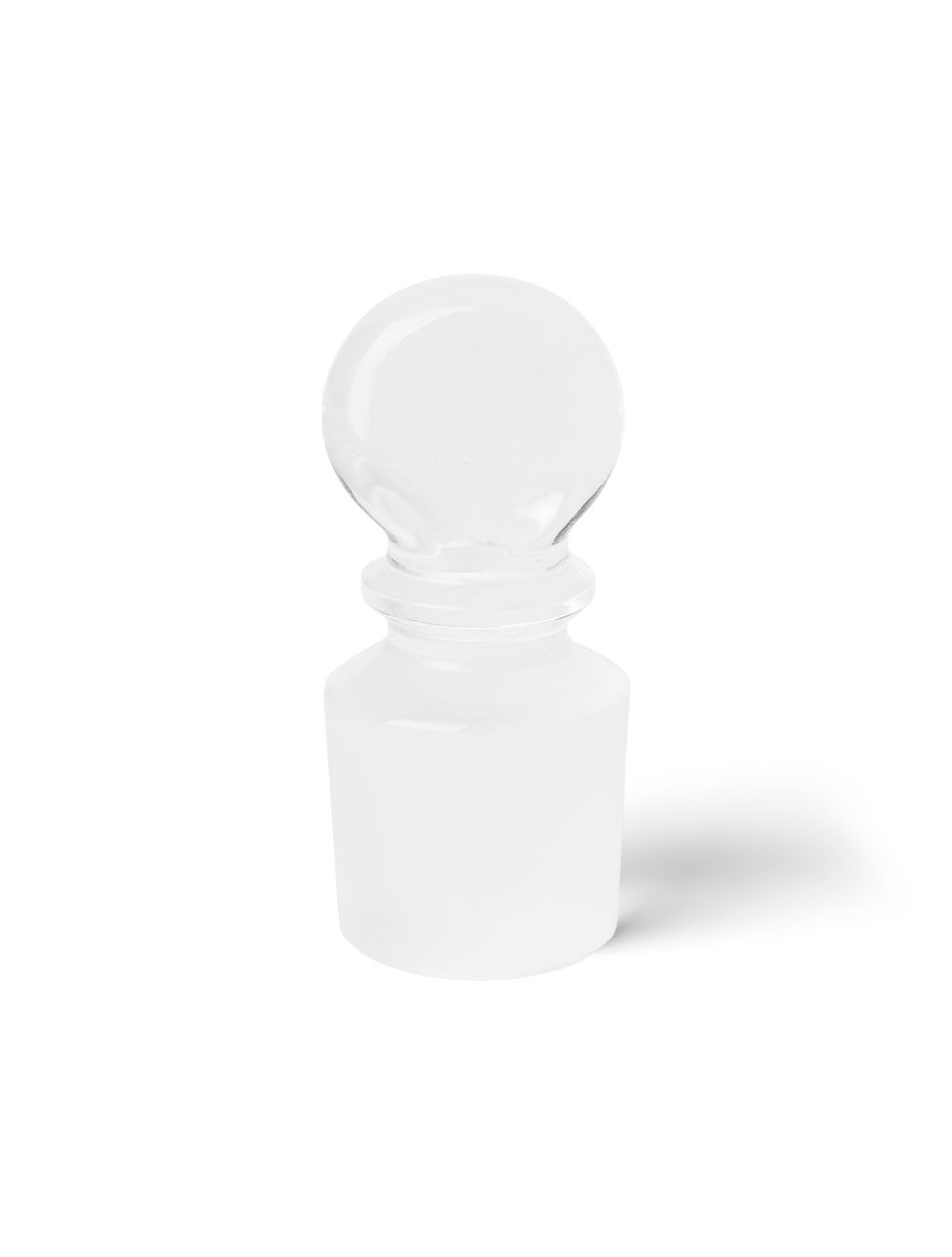United Scientific® #13 Solid Glass Pennyhead Stopper – Borosilicate 3.3 Ground Joint for Flasks & Funnels