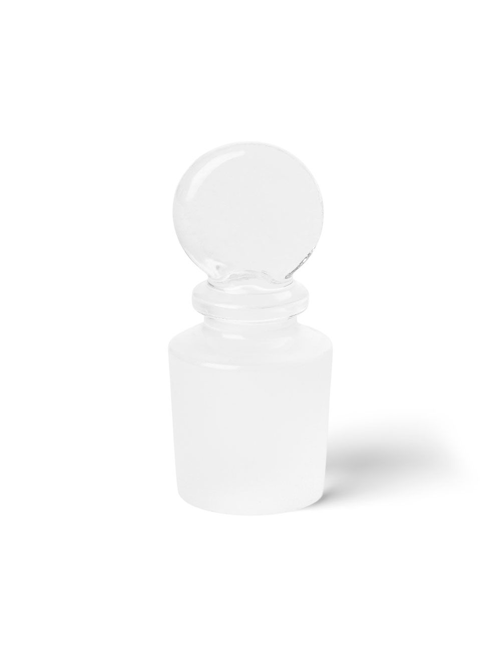 United Scientific® #13 Solid Glass Pennyhead Stopper – Borosilicate 3.3 Ground Joint for Flasks & Funnels