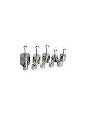 United Scientific® Basic Hooked Weight Set – 10 Piece Stainless Steel Mass Set for Physics & Classroom Experiments