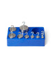 HOOKED WEIGHT SET OF 9, STAINLESS STEEL